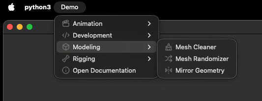 QApplication on macOS in native menubar